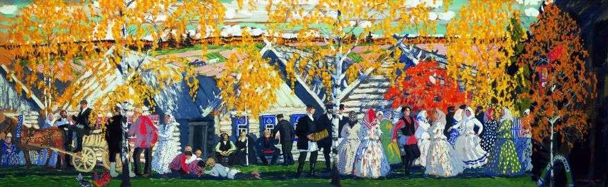 قرية عطلة   Kustodiev