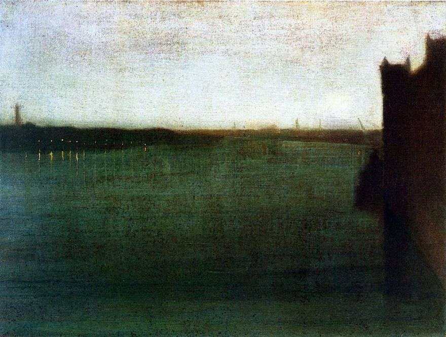 الموسيقى الهادئة باللون الرمادي والذهبي: جسر ويستمنستر   James Whistler