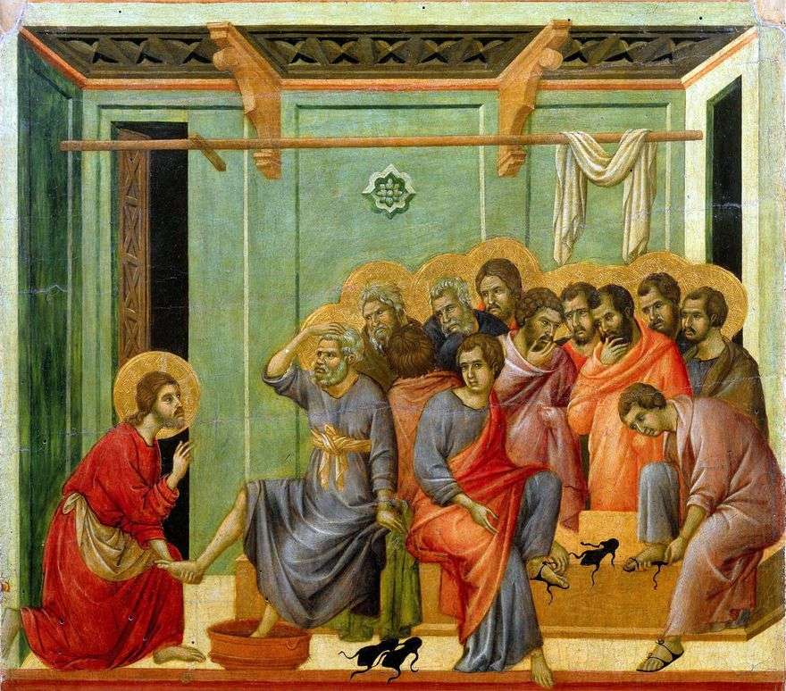 غسل القدم   Duccio di Buoninsegna