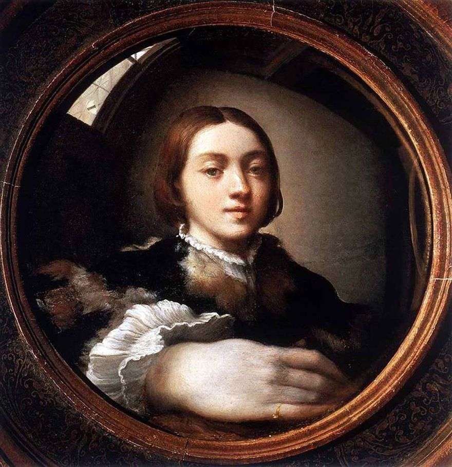 صورة ذاتية في مرآة محدبة   Francesco Parmigianino