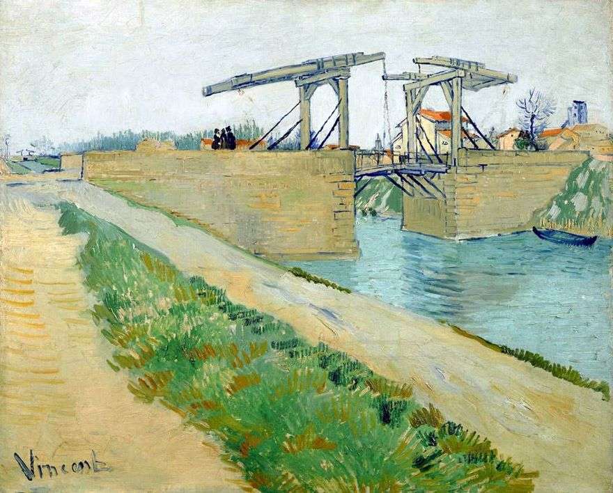 جسر Langlois في Arles والطريق على طول القناة   Vincent Van Gogh