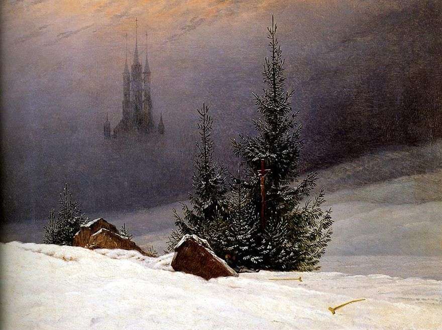 منظر للطبيعة الشتوي   Caspar David Friedrich