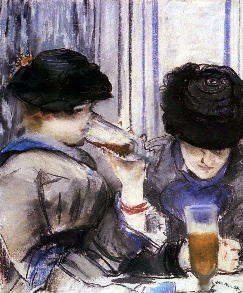 نساء يشربون الجعة   إدوار مانيه