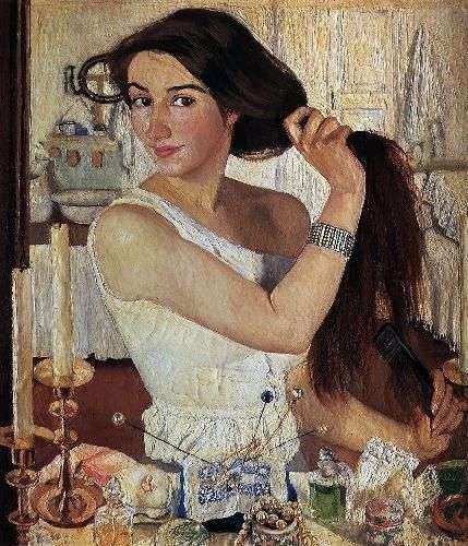 للمرحاض. بورتريه ذاتي   Zinaida Serebryakova