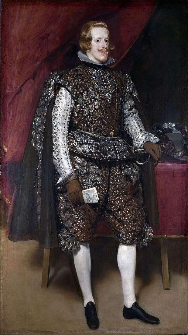 صورة لفيليب الرابع في زي بني وفضي   دييغو فيلاسكيز