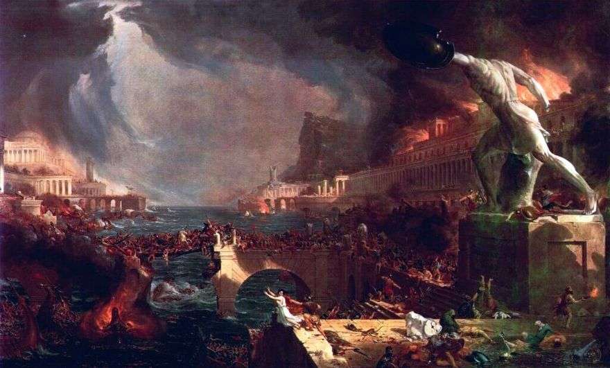 سقوط الإمبراطورية الرومانية   توماس كول