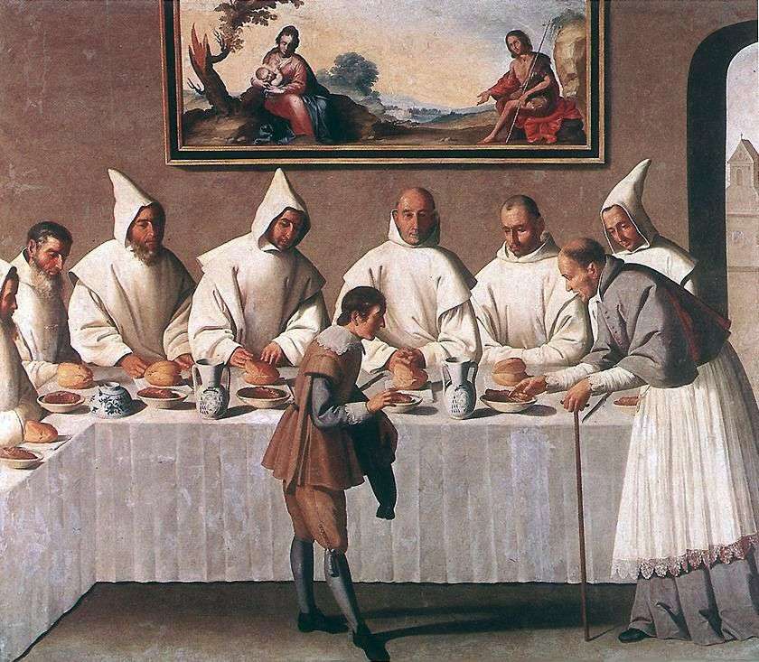معجزة sv. هوغو غرونوبل في قاعة الدير   فرانسيسكو دي زورباران