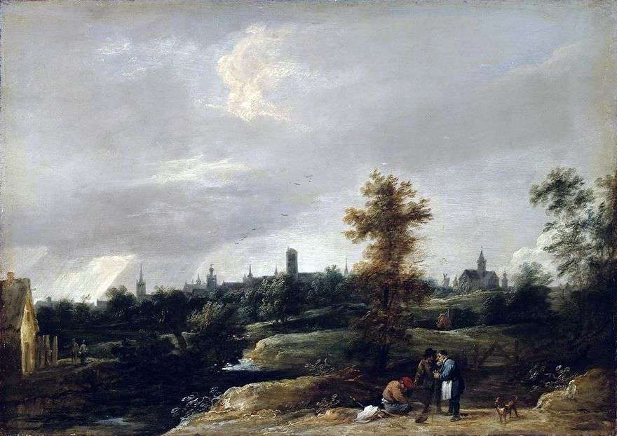 منظر لقرب بروكسل   David Teniers