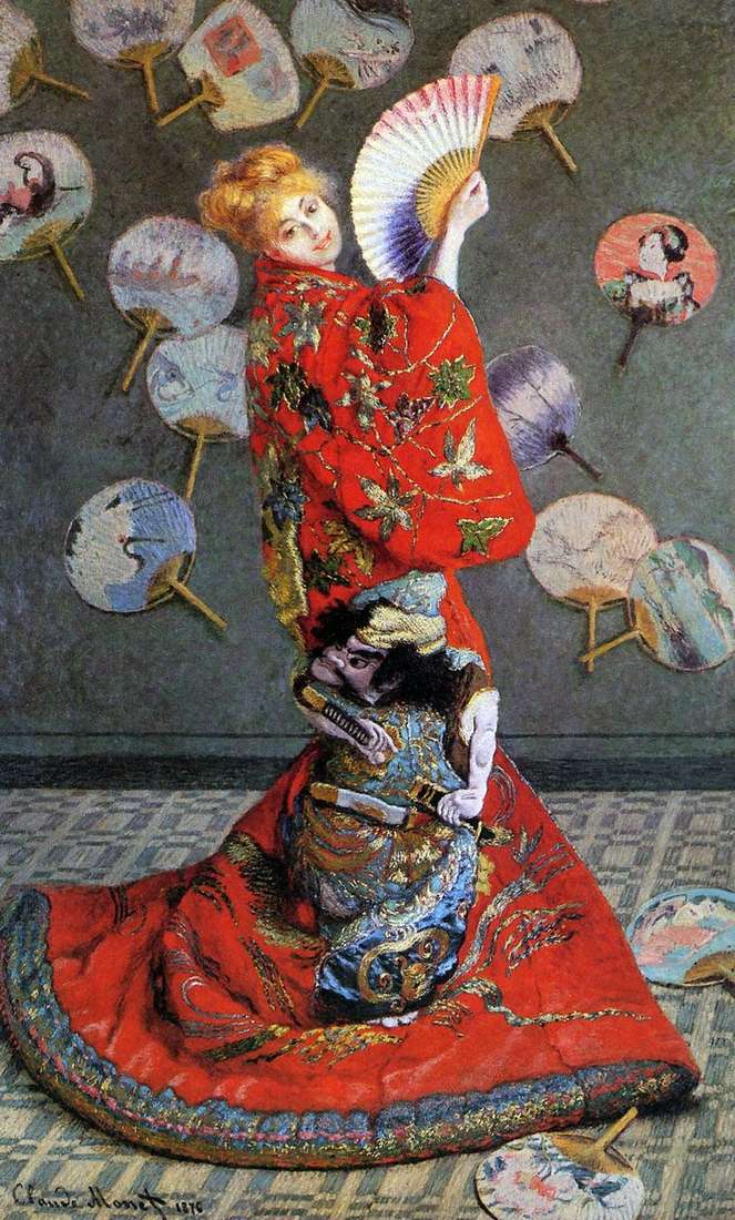 امرأة يابانية (كاميلا مونيه بالزي الياباني)   كلود مونيه
