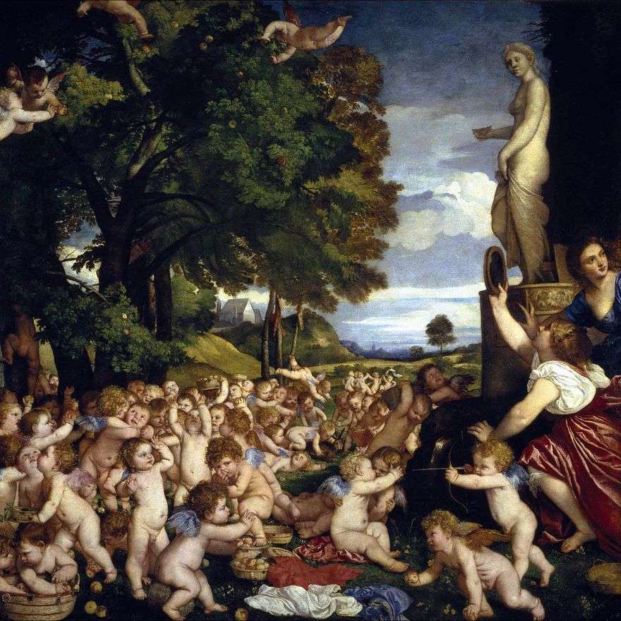 عيد فينوس (Bacchanalia of Babies)   تيتيان فيسيليو