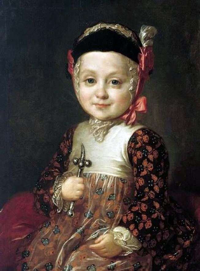 صورة ل. ج. Bobrinsky في مرحلة الطفولة   فيدور روكوتوف