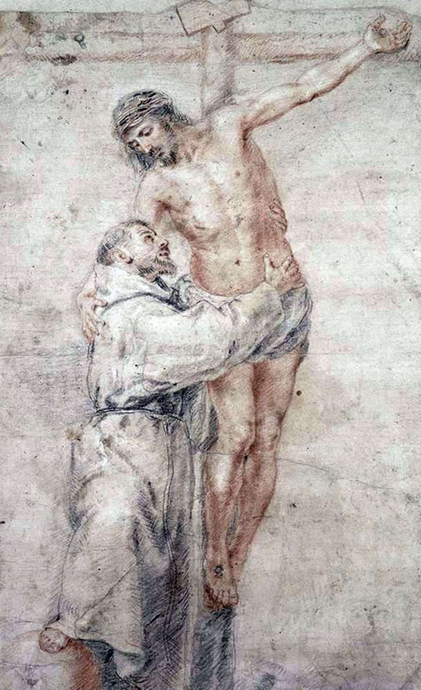 القديس فرنسيس يعانق المسيح   بارثولوميو إستيبان موريللو