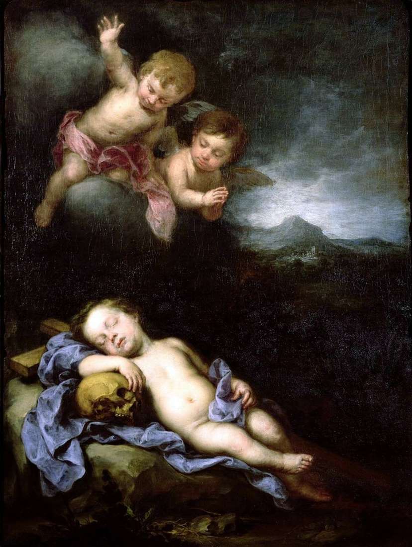 النوم الطفل المسيح مع الملائكة   بارتولوم استيبان موريللو
